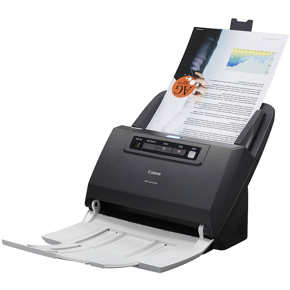 Alt View 14. Canon - imageFORMULA DR-M160II Office Document Scanner - Black, White.
