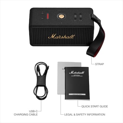 Marshall Middleton II Portable Bluetooth Speaker with Rugged Marshall Middleton II Portable Bluetooth Speaker with Rugged