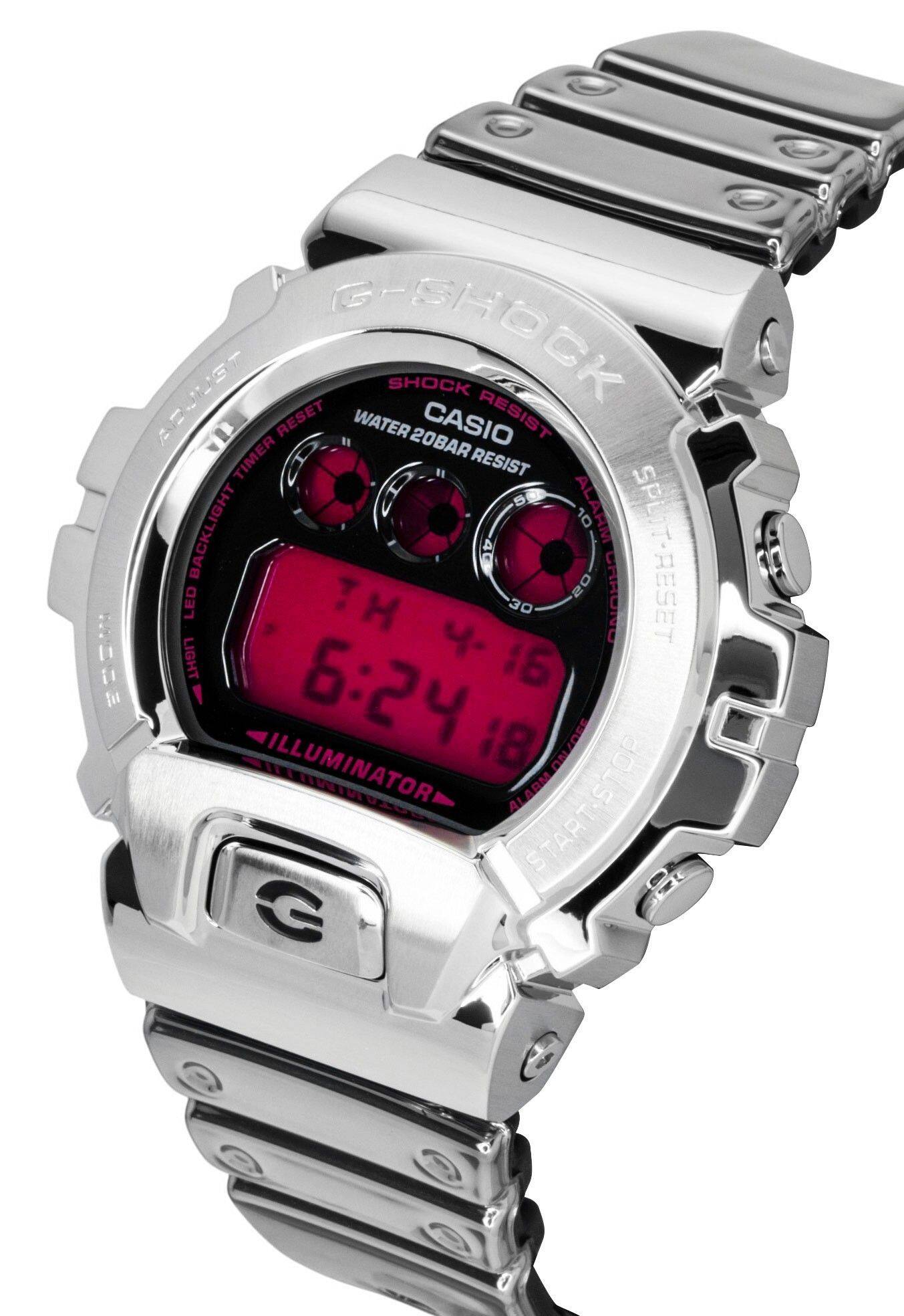 G-SHOCK SHOCK RESIST WATER 20BAR CASIO TIMER RESIST 500 ALARM BACKLIGHT 10 4G SPLIT-RESET 20 CARONO LED TH 30 MODE LIGHT . 16 6:24 18 ON/OFF ILLUMINATOR ALARM START-STOP