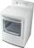 Left Standard. LG - 7.1 Cu. Ft. 8-Cycle Large Capacity Electric Dryer - White.