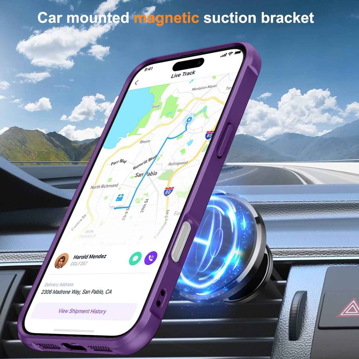 Car mounted magnetic suction bracket

9:41 Live Track

Adetaren al Tan Gant Rheem 80 Bnd Bive Pare Rumrii San Pablo Rollingwood North Richmond of 2H 23rd Castro IRON TRIANGLE Richmond Harold Mendez DOLF267 80 1s 29th East M St Eastshore Delivery Address 2306 Madrone Way, San Pablo, CA

View Shipment History