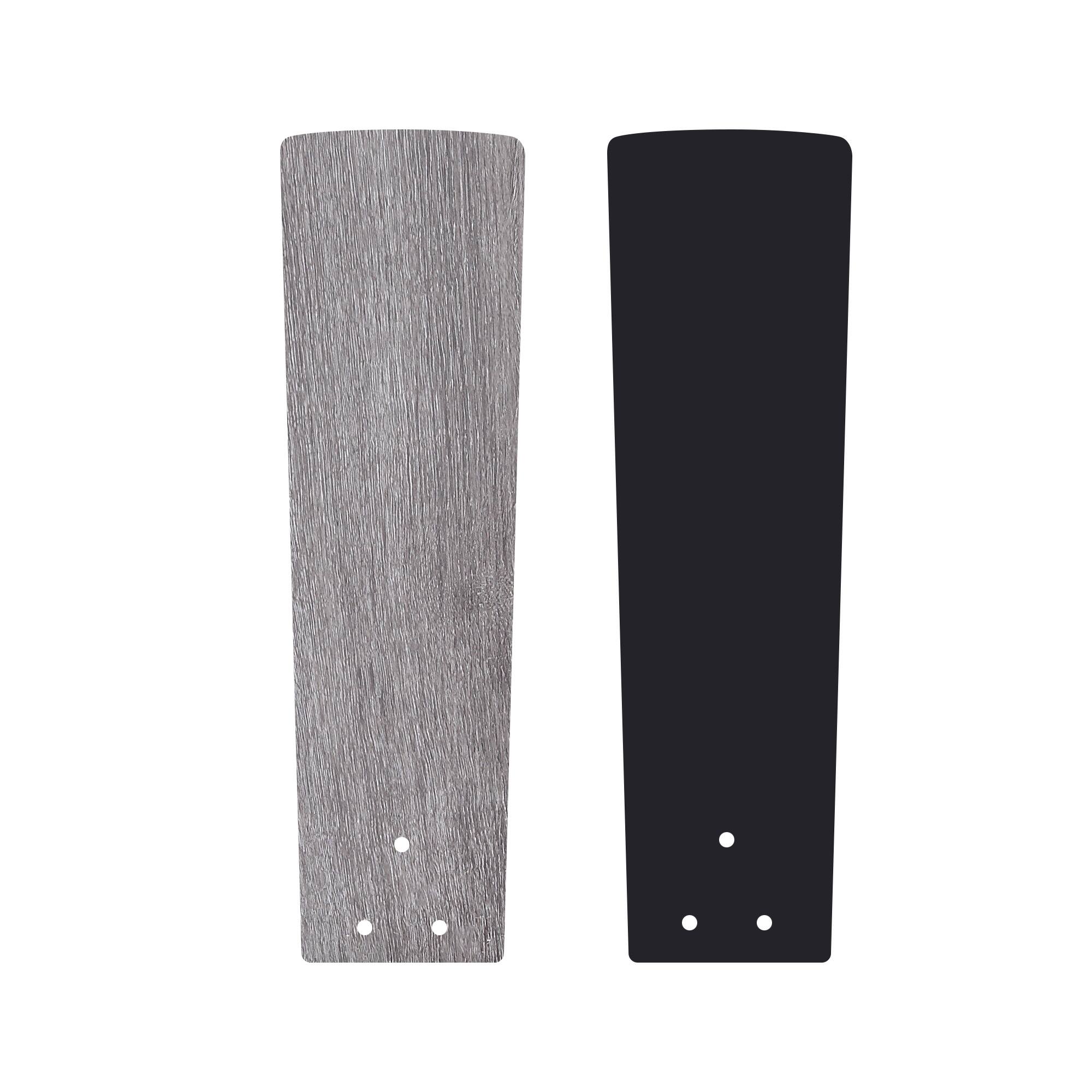 Alt View 10. Breezary - 52-Inch Indoor Modern Ceiling Fan with Integrated Light, DC Motor, 6-Speed Remote, 5 Blades, Includes 5" & 10" Downrods - Black and Charcoal Wood.