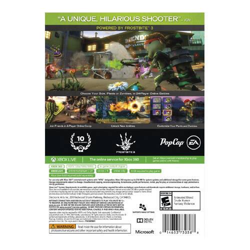 Plants Vs Zombies Garden Warfare - Microsoft Xbox 360 for sale