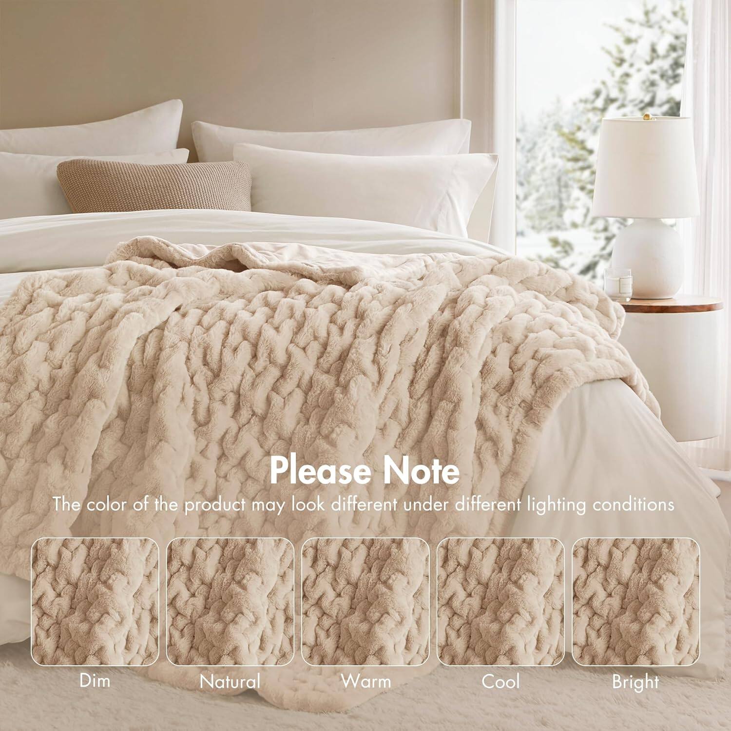 Please Note  
The color of the product may look different under different lighting conditions  

Dim  
Natural  
Warm  
Cool  
Bright