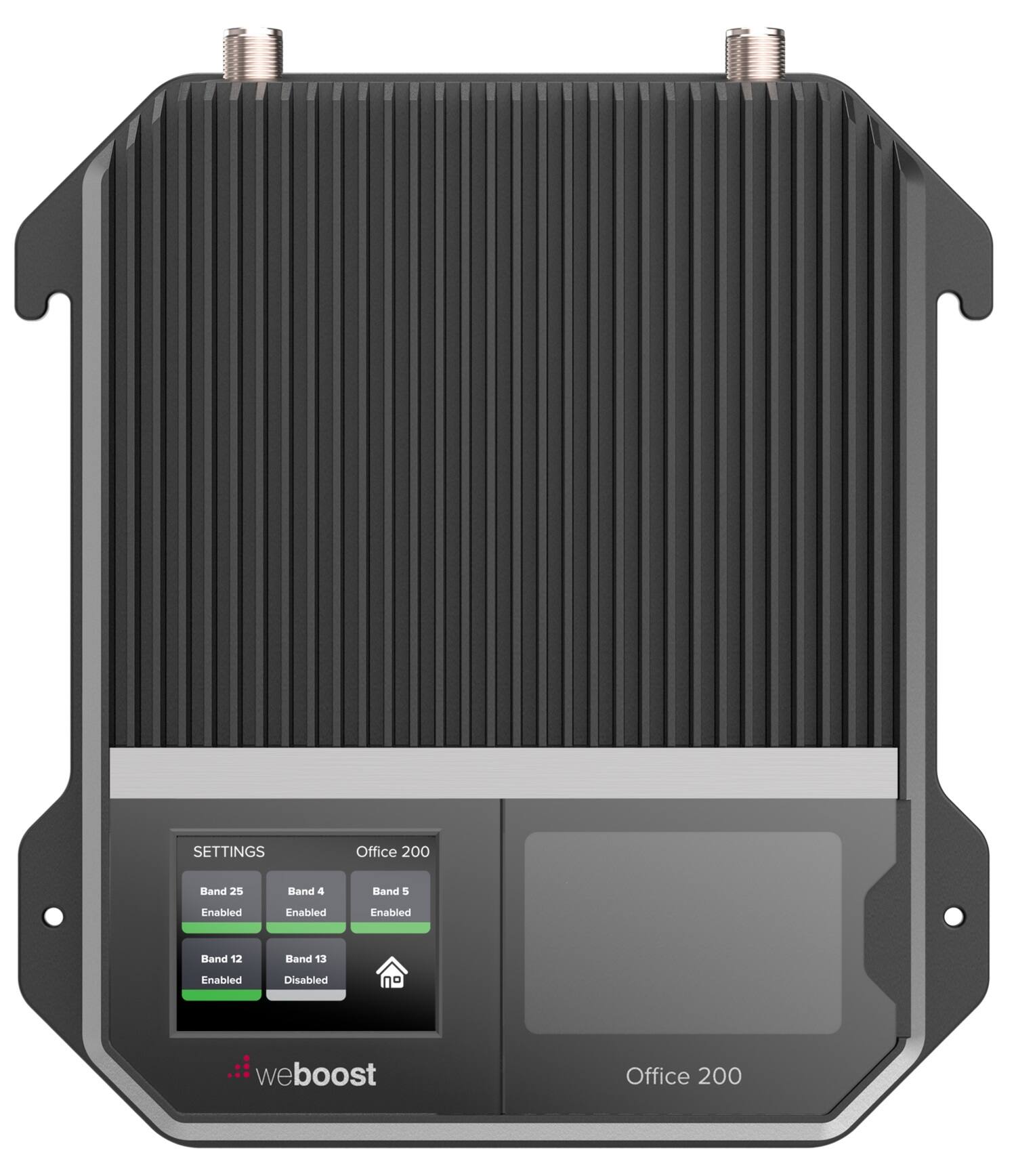 Left. weBoost - Office 200 Cellular Signal Booster Kit for Small/Medium Businesses or Warehouse Spaces between 12,000 - 35,000 sq. ft. - Black.