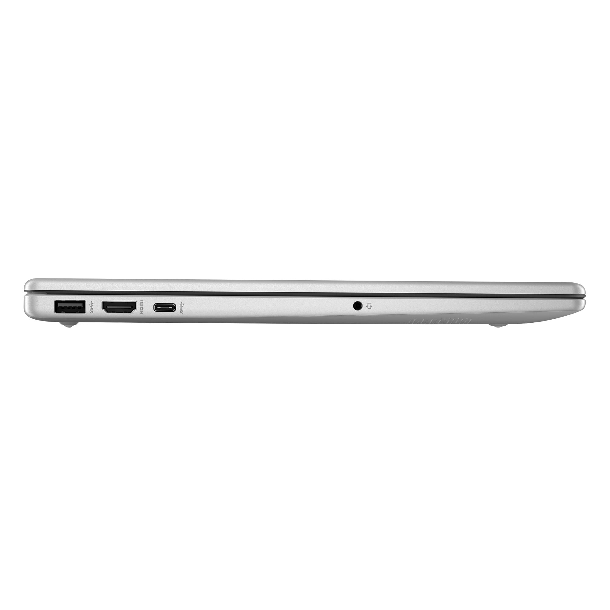 Left. HP - HP 14-em00 Laptop- 14" HD Touch- AMD Ryzen 3 7320U- 512GB- 8GB W11H - Silver.