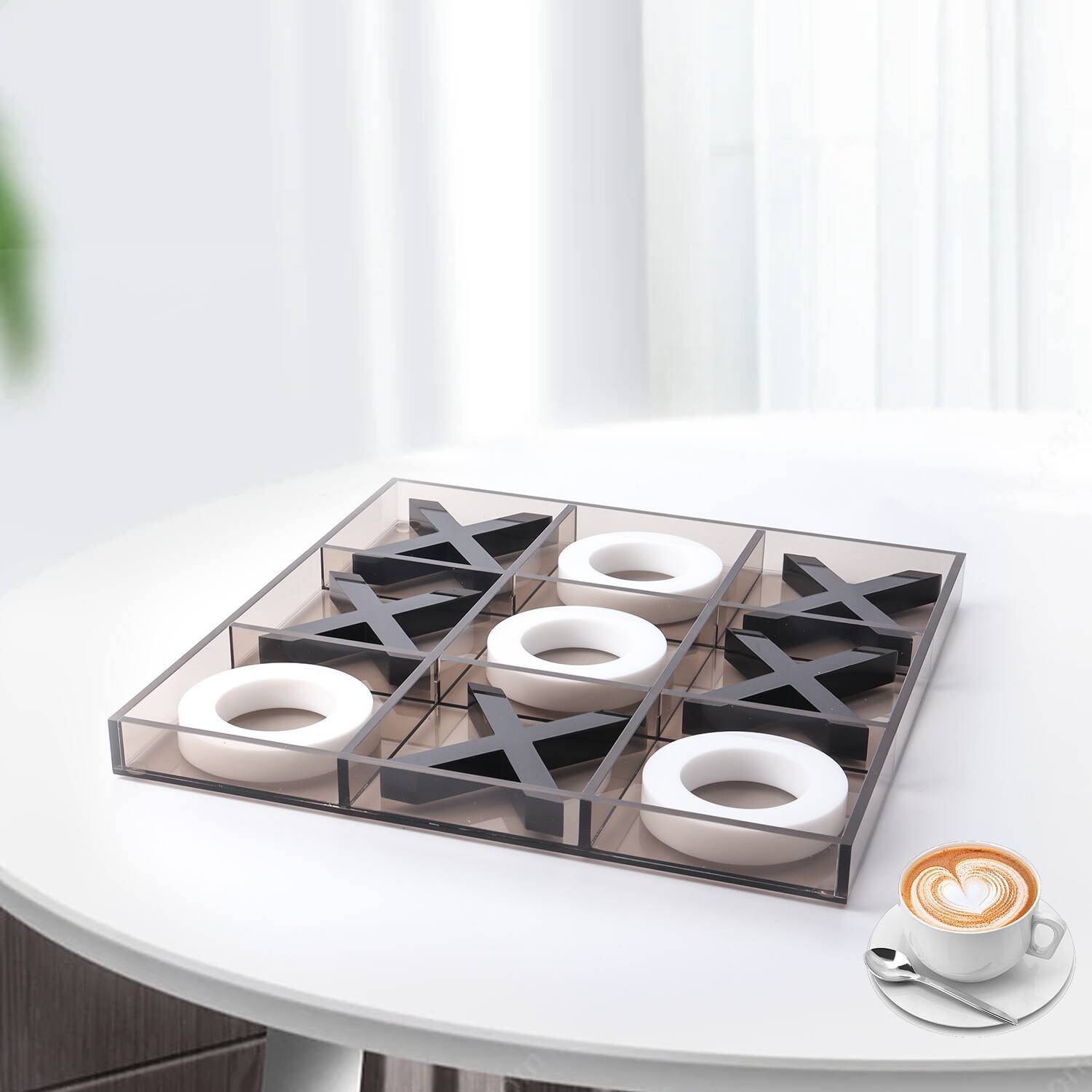 Alt View 2. GSE Games & Sports Expert - 12" Giant Acrylic Tic Tac Toe Game Set, Classic Family Travel Board Game for Kids and Adults.