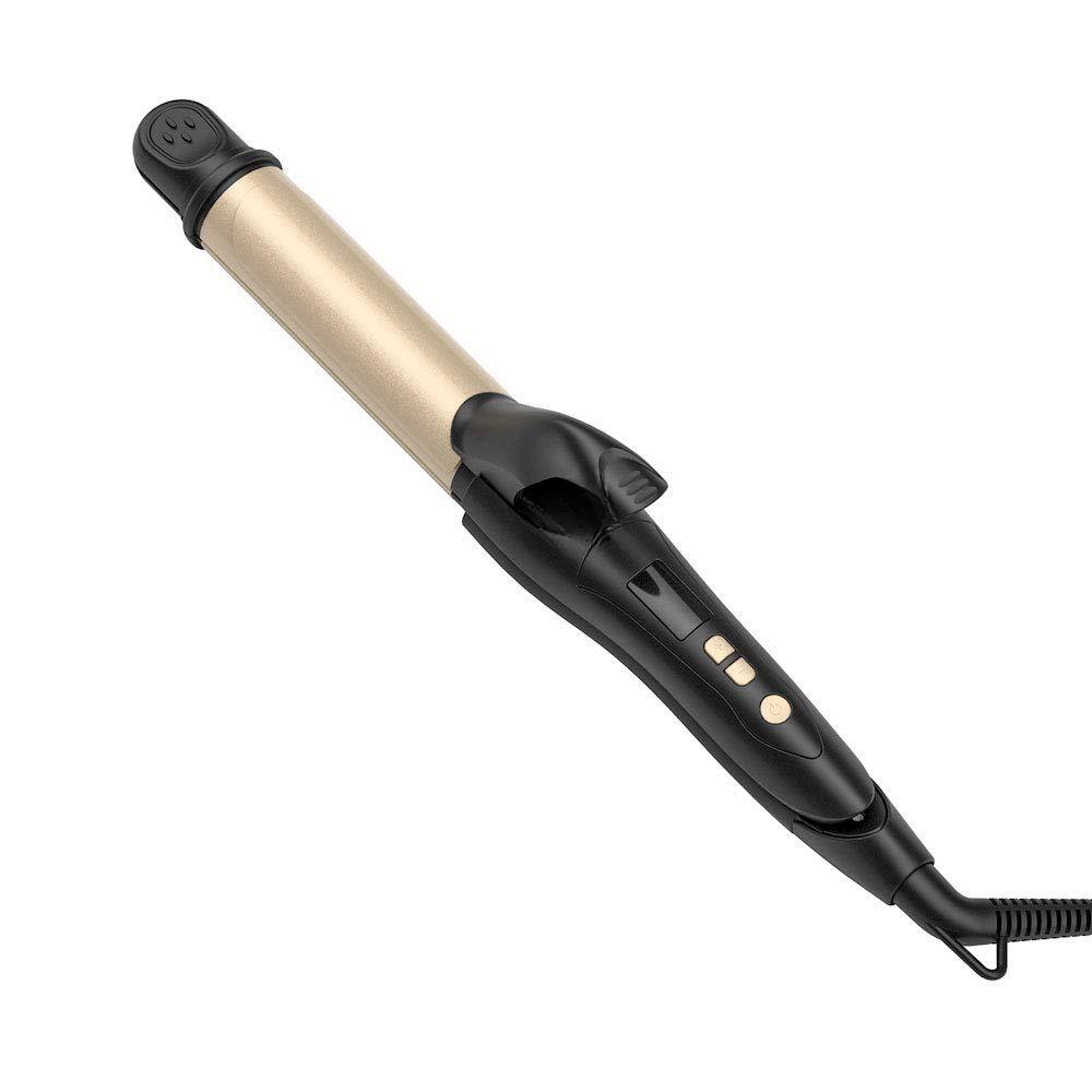 Left. Live At Space - 2 In 1 Hair Iron Professional Straightener& Curler Ceramic 1.25 Inch Curling 275-425℉ Adjustable Temperature - Default.