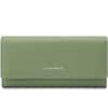 Front. Champs - Iconic Collection Expandable Trifold Wallet - Green.