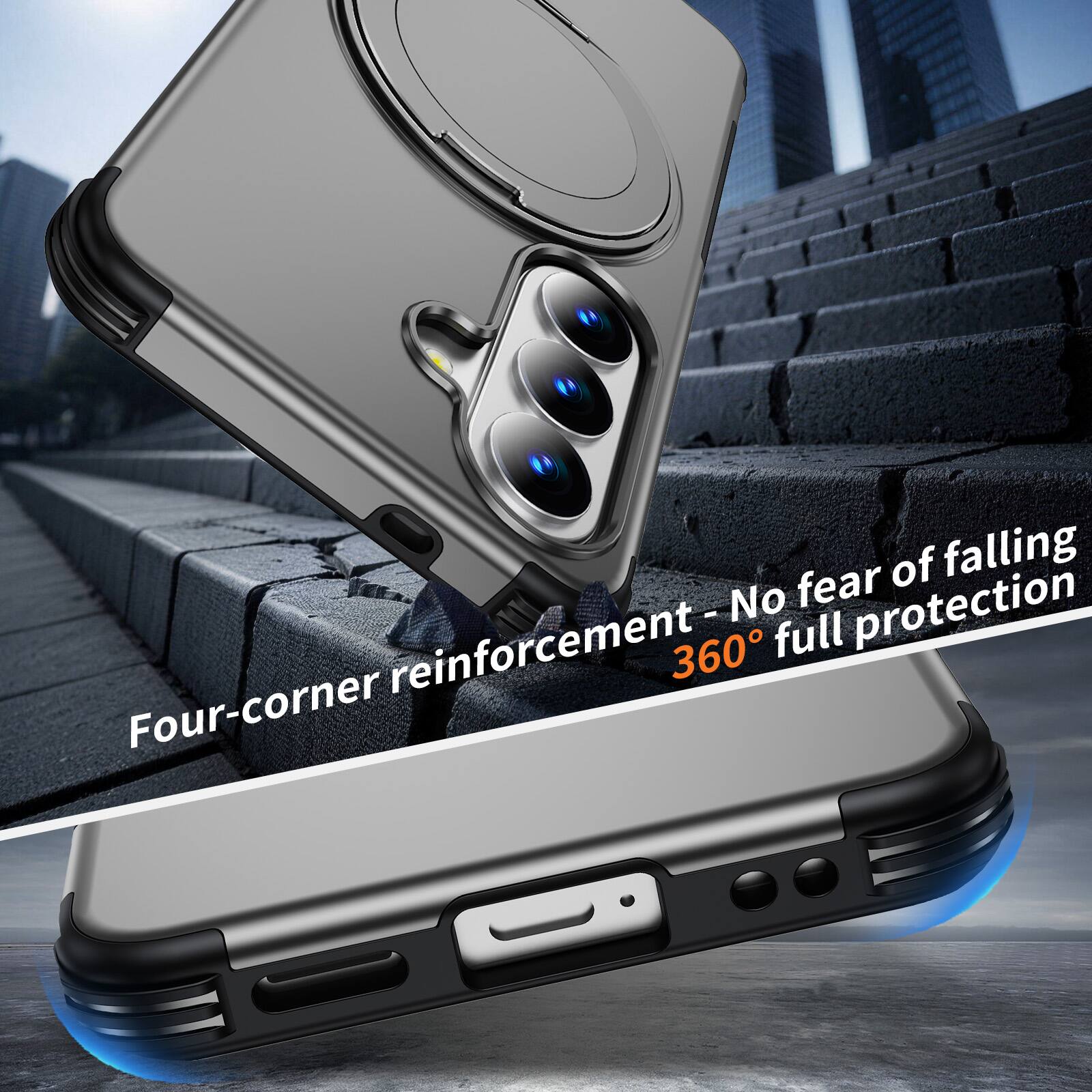 Four-corner reinforcement - No fear of falling 360° full protection