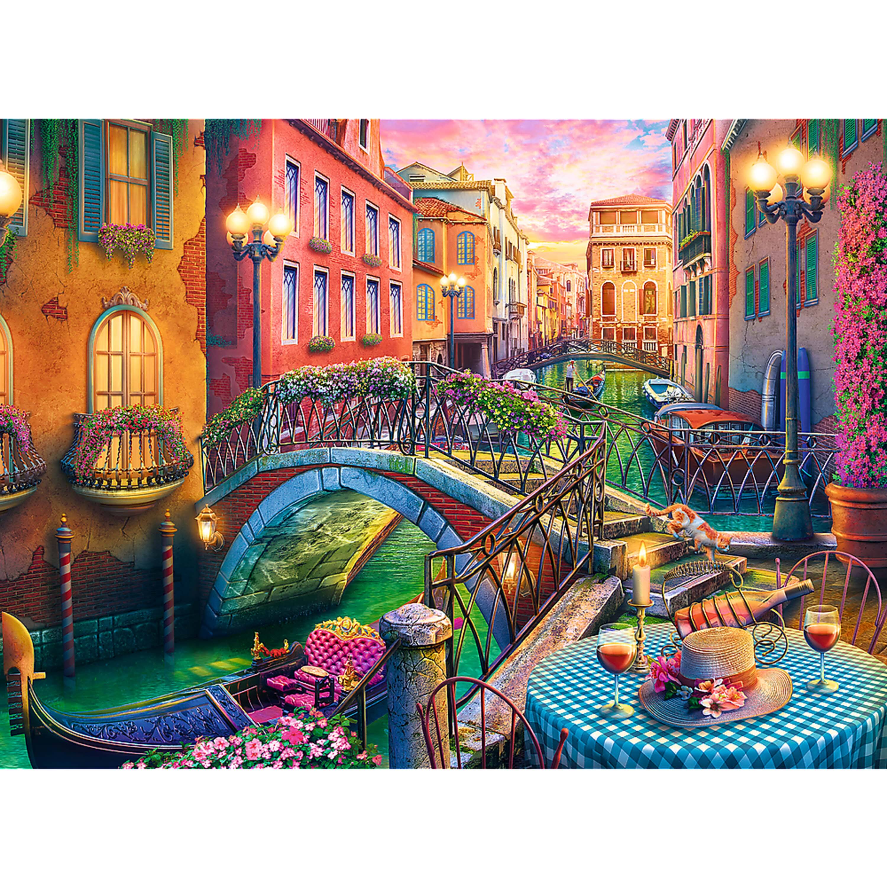 Alt View 1. Trefl - Trefl Red An Evening in Venice 3000 Piece Puzzle.