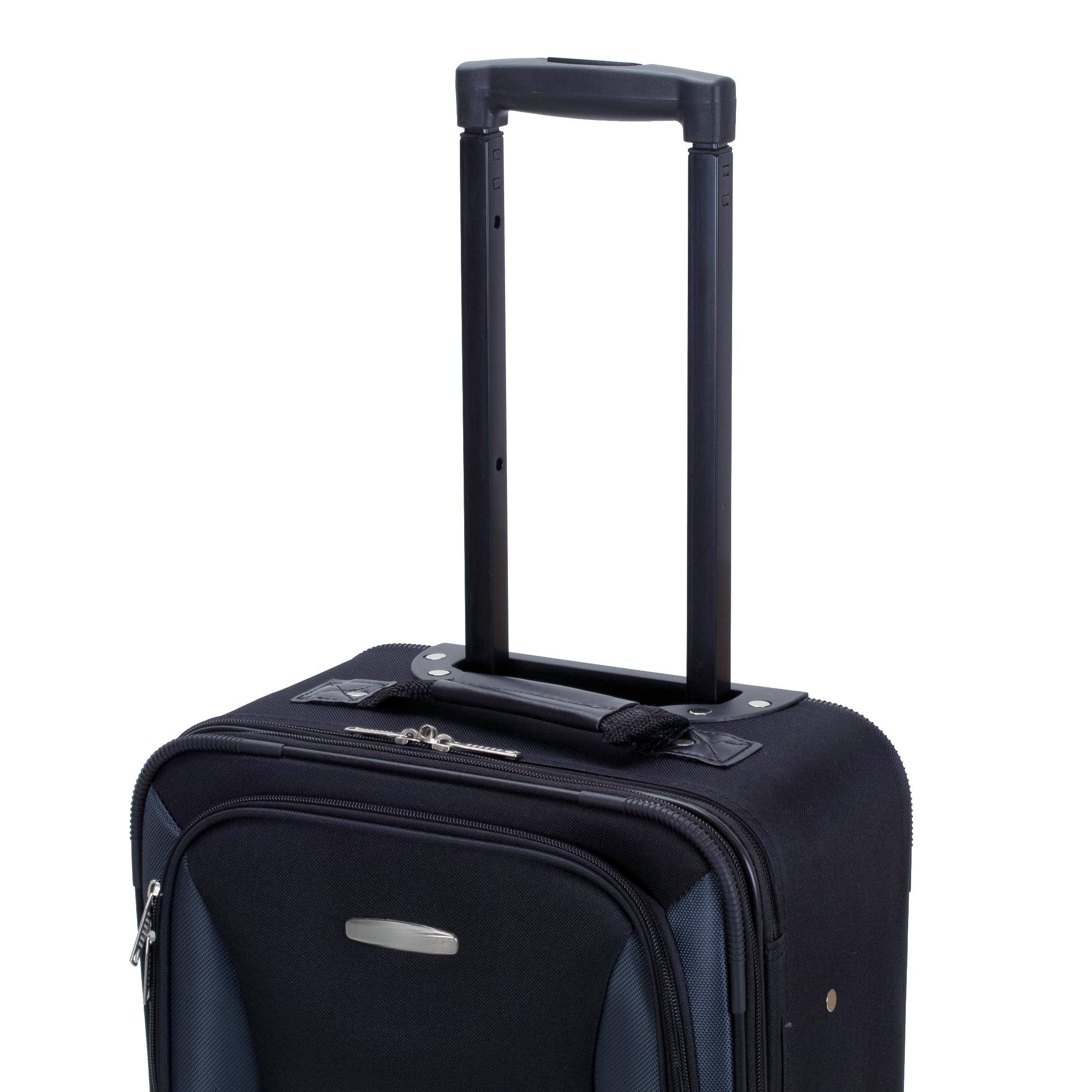 Alt View 9. Dapper Styles - Fashion Softside Upright Luggage Set Black gray 2-piece - Camouflage-2-Piece Set (14/19).