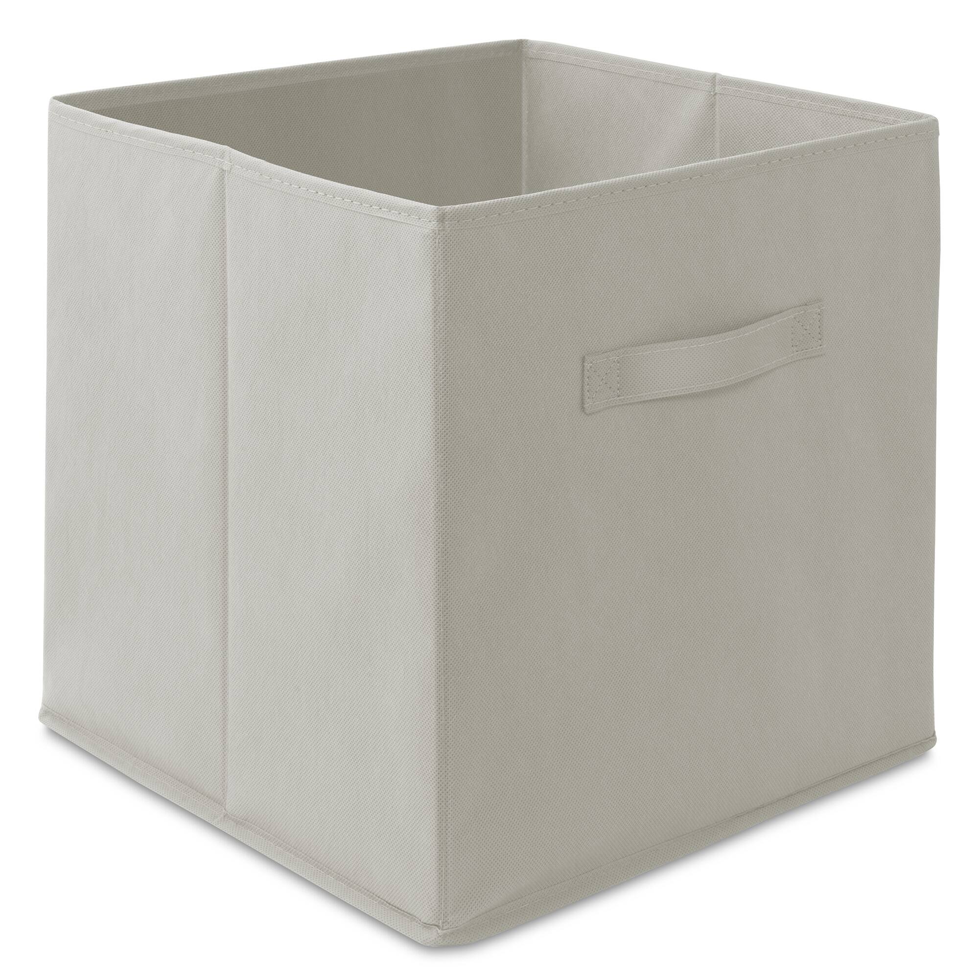 Alt View 1. Casafield - (Set of 12) Collapsible Fabric Cubes - Storage Bins - Light Gray.
