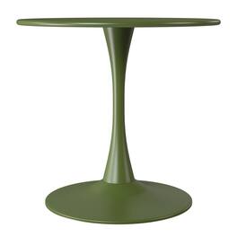 WestinTrends - Playa 31.5" Round Outdoor Indoor Metal Cocktail Dining Table - Olive Green