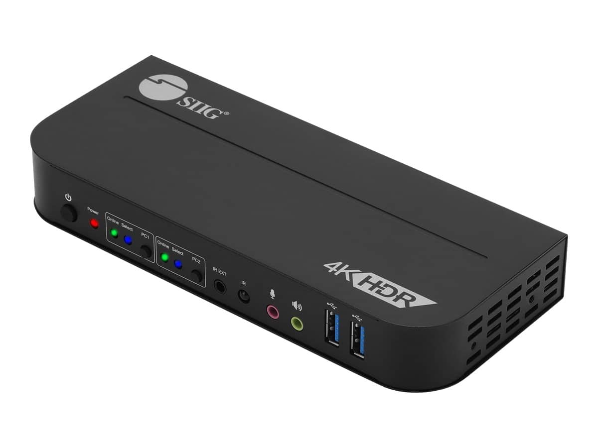 SIIG - 2x1 HDMI 4K HDR KVM USB 3.0 Switch with Remote Control - Black price history on PriceWatchPro