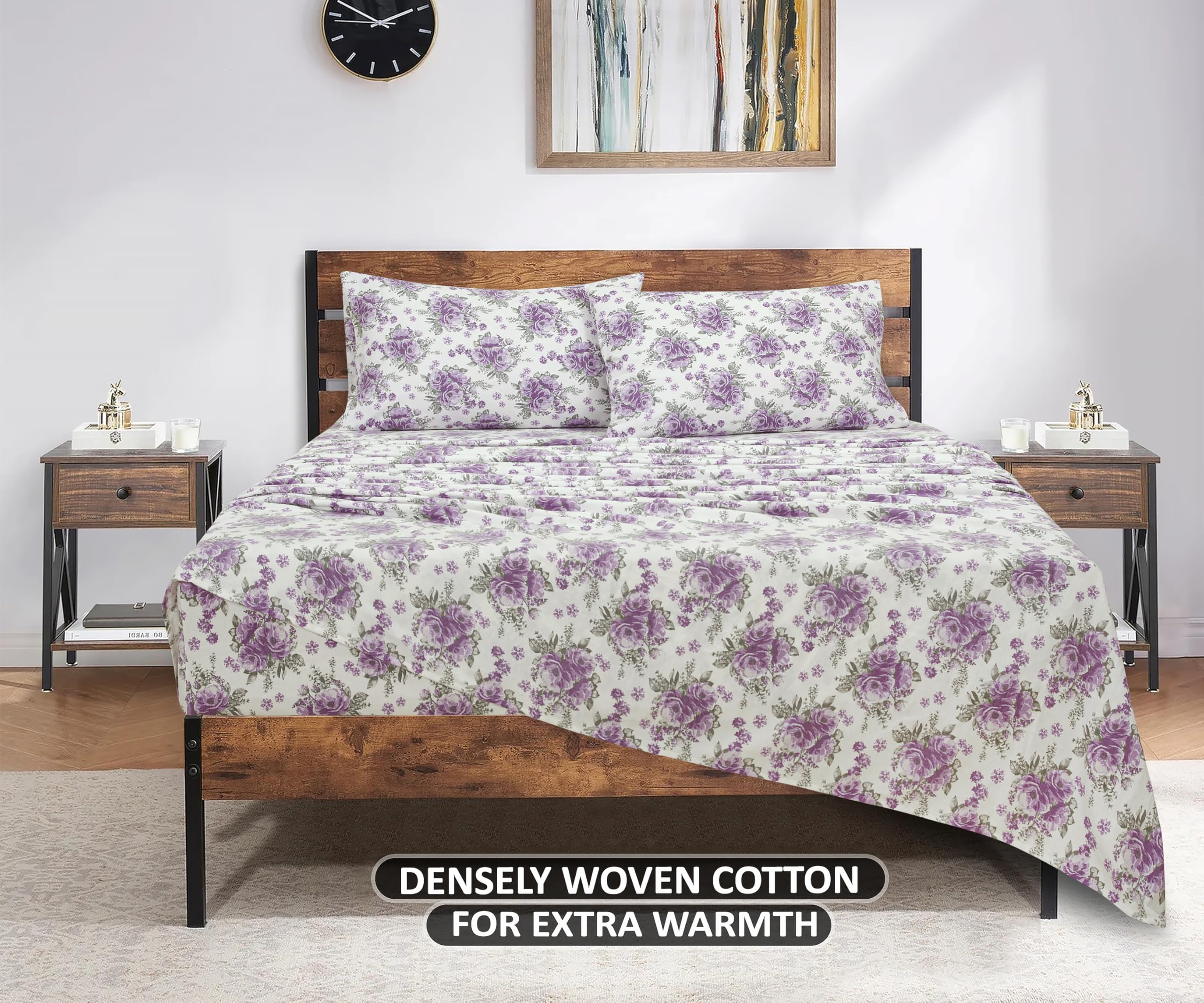 DENSELY WOVEN COTTON FOR EXTRA WARMTH