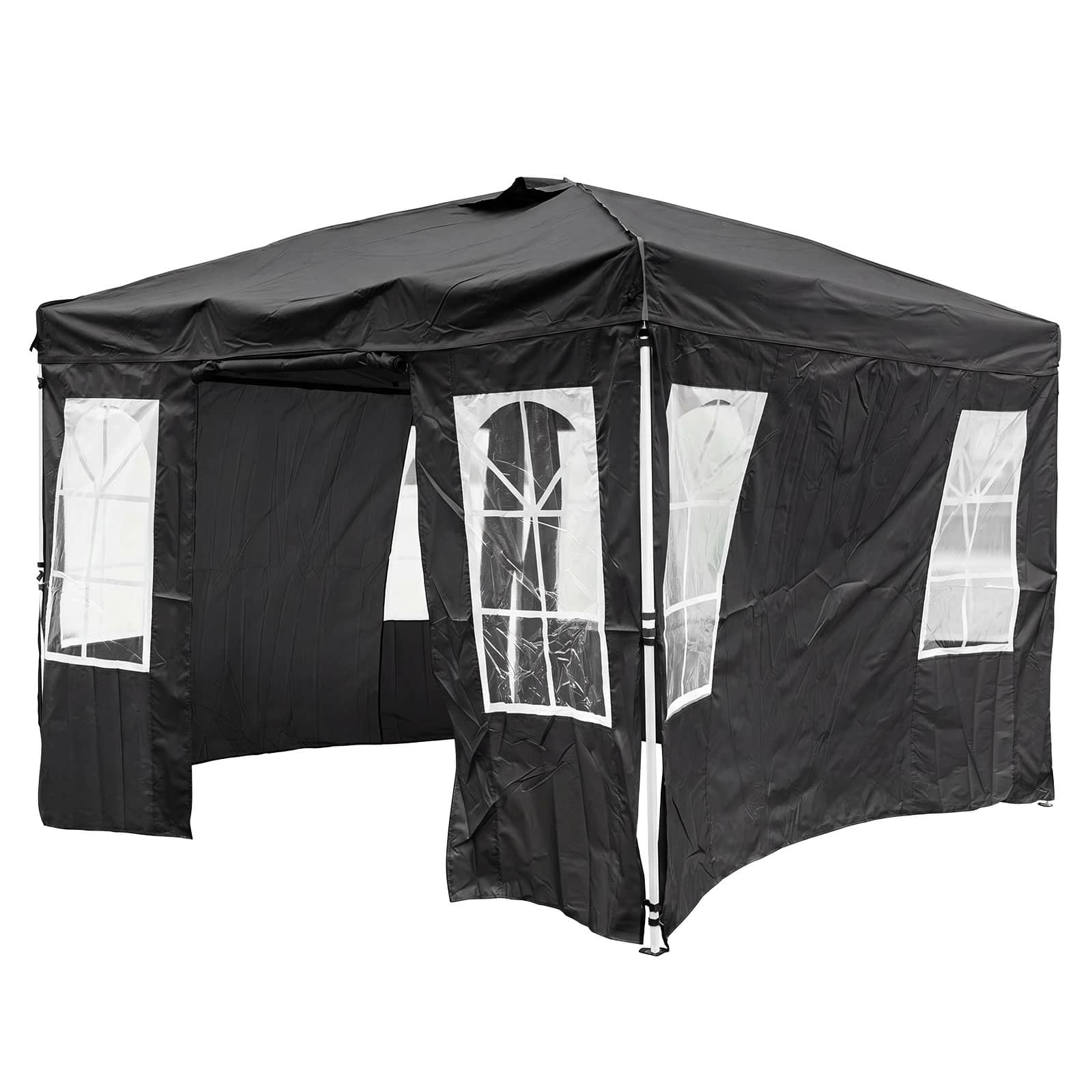 Costway - 10x10 FT Pop Up Canopy Tent with 4 Sidewalls, Adjustable Height, Reflective Strips - Black price history on PriceWatchPro