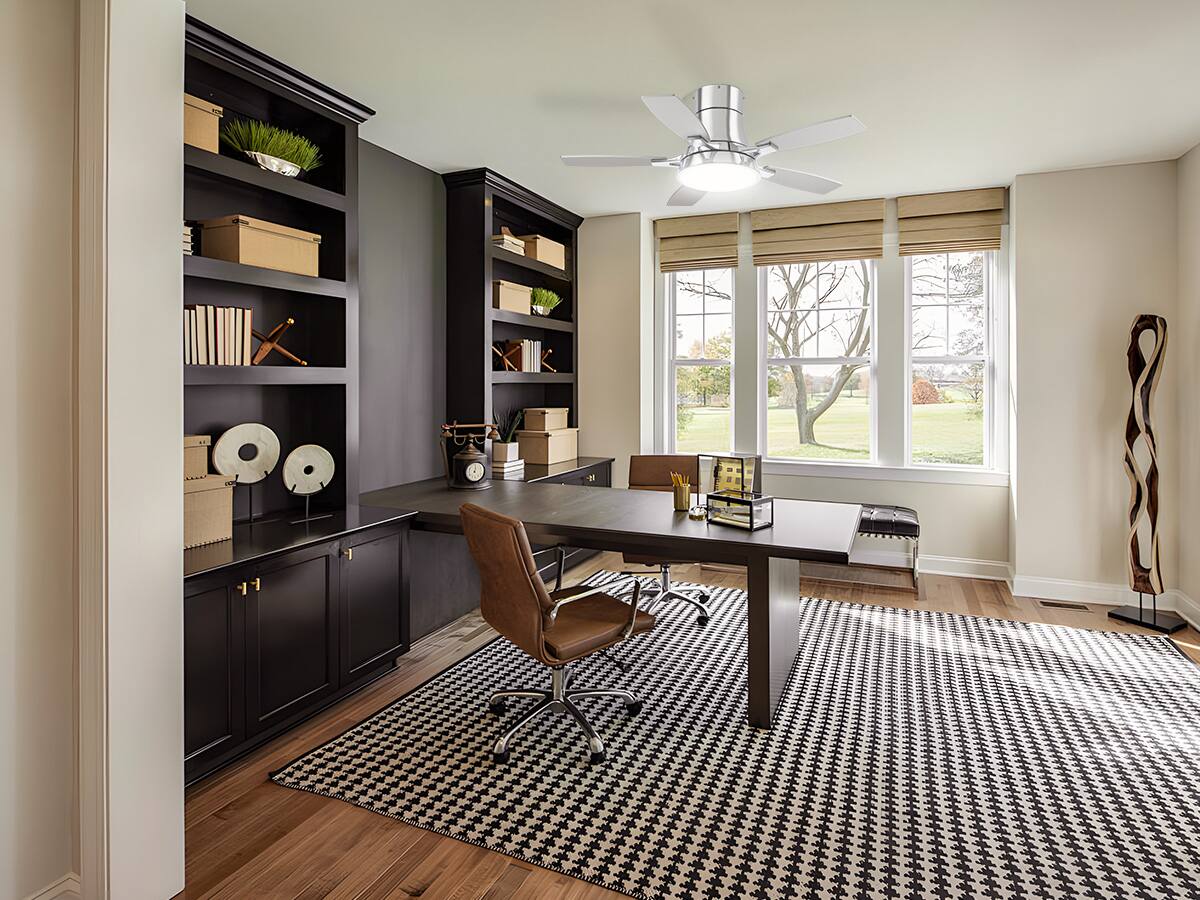 Back. Siljoy - 42 Inch Silver Low Profile Flush Mount Ceiling Fan with Light and Remote Reversible Dimmable for Bedroom Living Room - Silver.