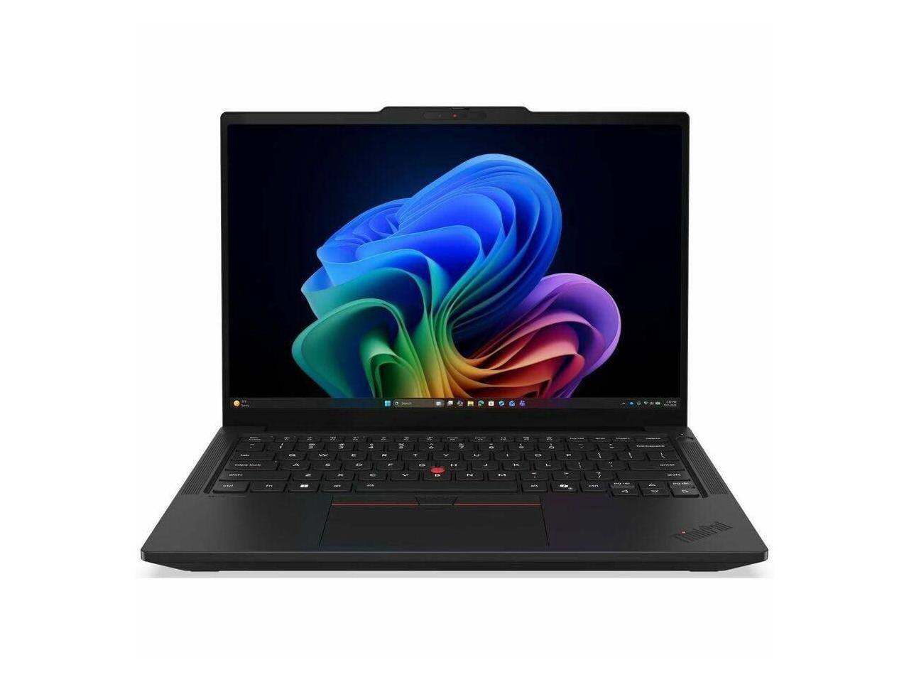 Front. Lenovo - THINKPAD T14 GEN 7, INTEL CORE ULTRA 7 355 (LPE-CORES UP TO 3.50GHZ, 12MB), 14IN - Black.