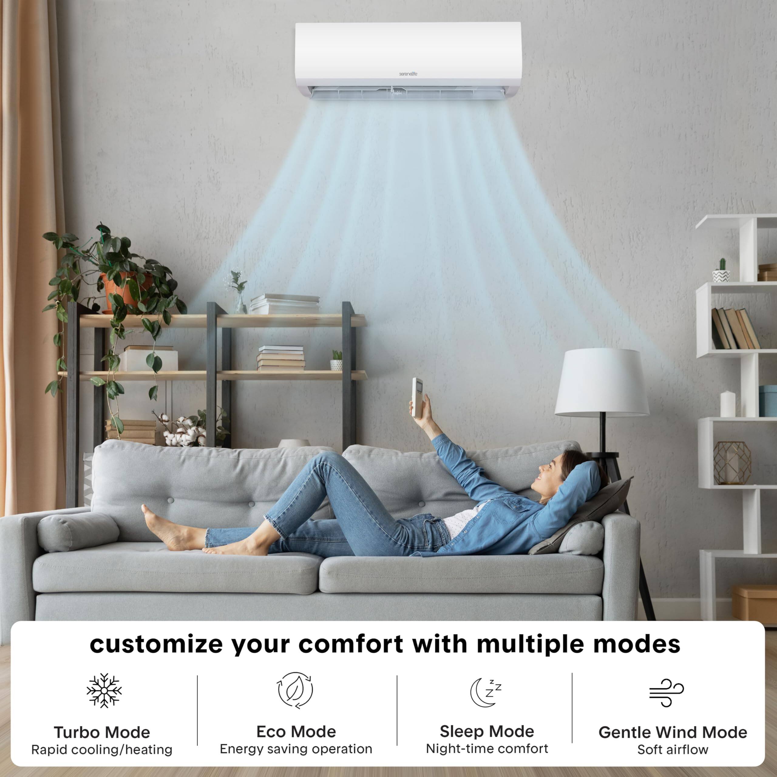 customize your comfort with multiple modes

Turbo Mode Rapid cooling/heating

Eco Mode Energy saving operation

Sleep Mode Night-time comfort

Gentle Wind Mode Soft airflow
