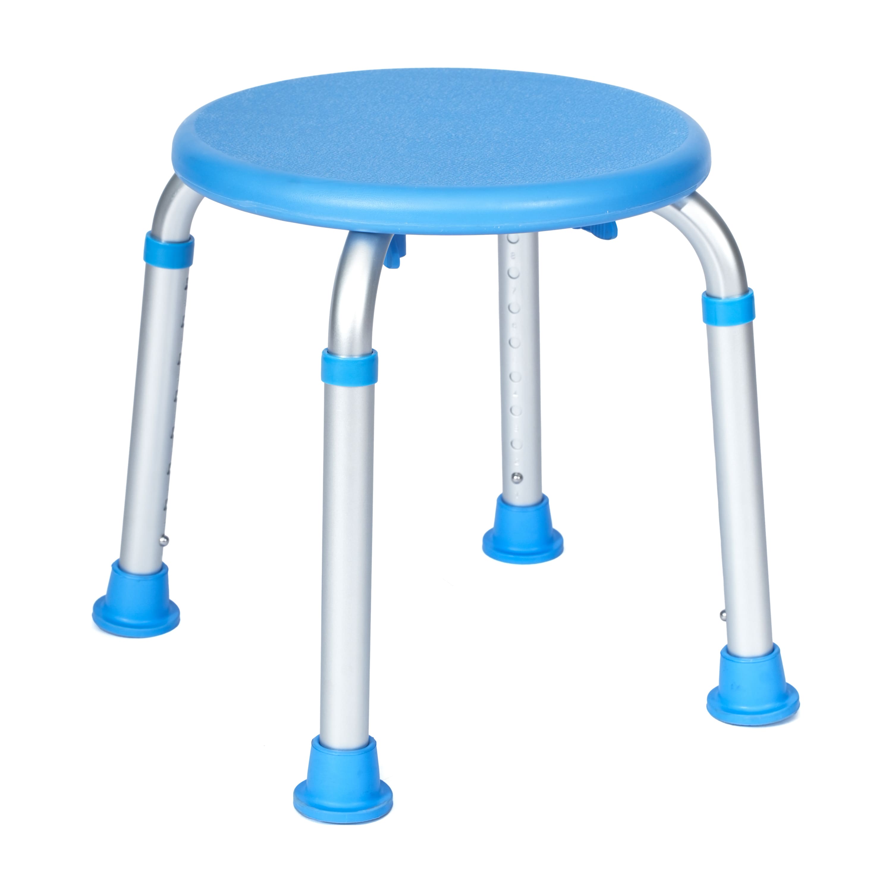 Emma + Oliver - Tool-Free 300 Lb. Capacity, Adjustable Bath & Shower Stool - Blue