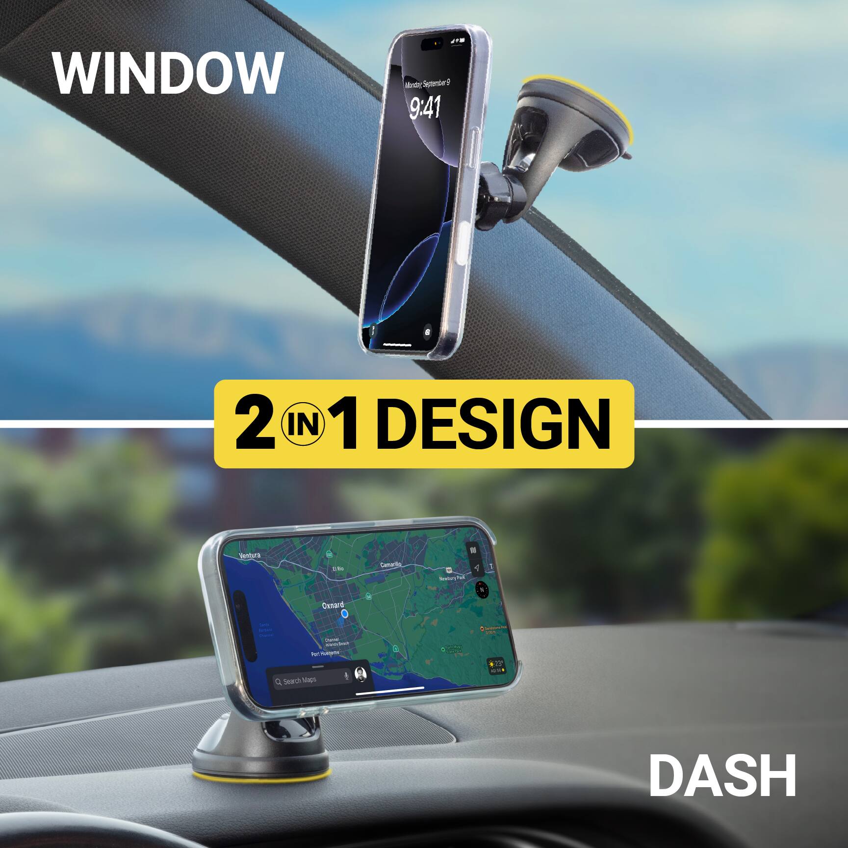 WINDOW  
2 IN 1 DESIGN  
DASH
