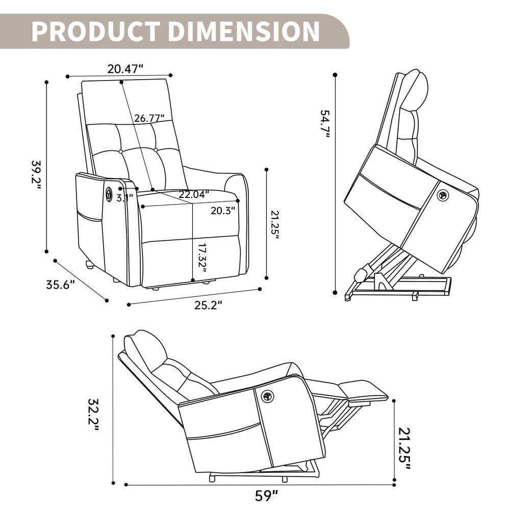 PRODUCT DIMENSION

- 20.47"
- 39.2"
- 35.6"
- 26.77"
- 22.04"
- 20.3"
- 17.32"
- 21.25"
- 54.7"
- 25.2"
- 32.2"
- 59"
- 21.25"