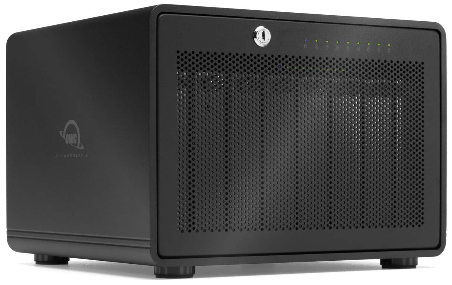 OWC - ThunderBay 8 0TB Eight-Bay Thunderbolt 40Gb/s RAID 5 Storage Enclosure with SoftRAID Premium - Black