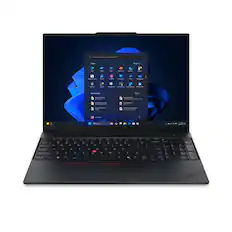 Front. Lenovo - ThinkPad E16 Gen 3 16" Laptop - Intel Core 7 with 16GB Memory - 512GB SSD - Black.