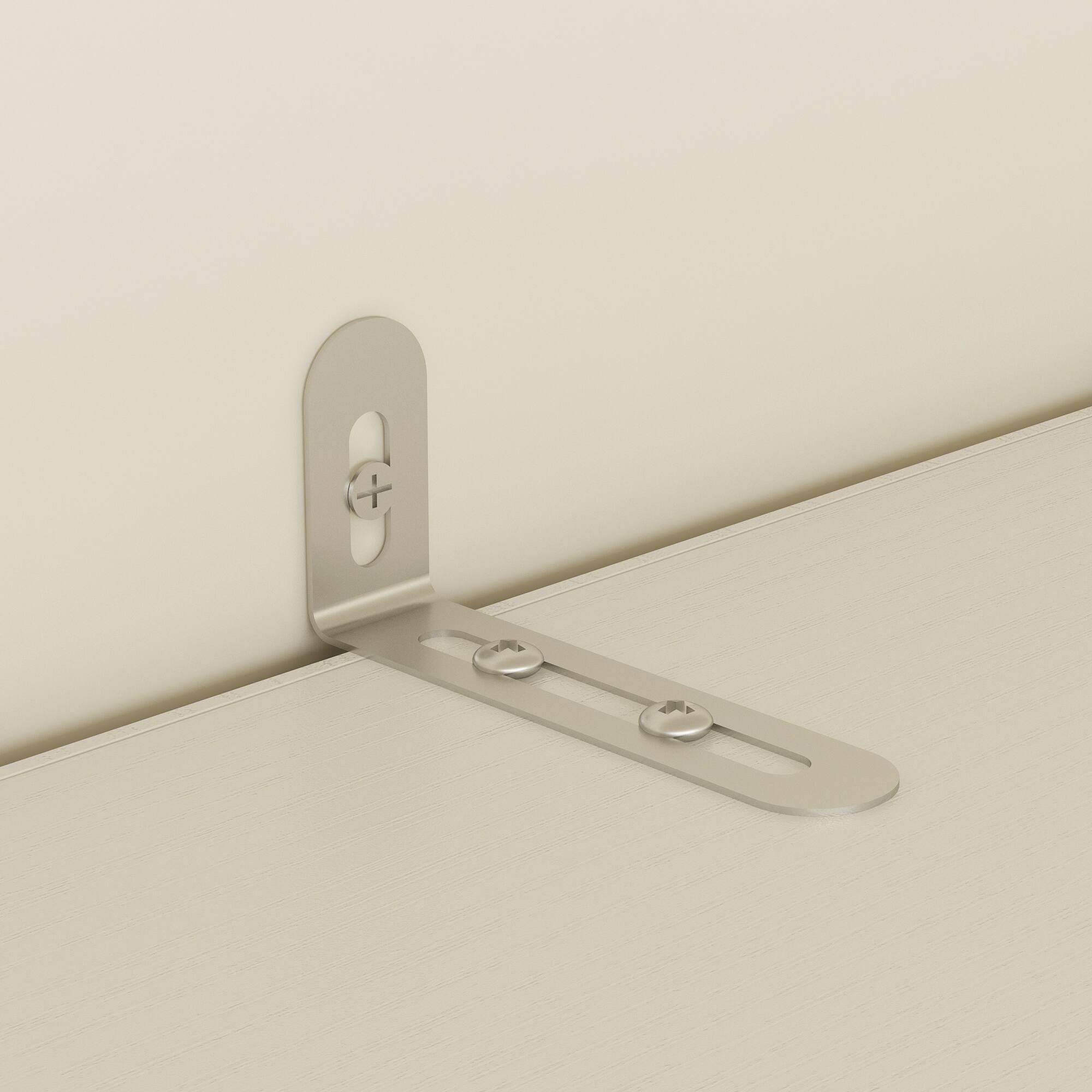 Alt View 8. FUFU & GAGA - FUFU&GAGA Shutter - Door Wardrobe: Organized Storage with Anti - Tip Safety & Classic Design - White.