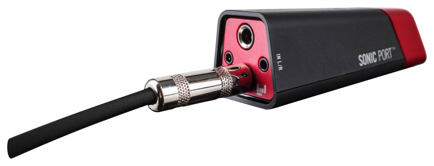 Front. Line 6 - Sonic Port Guitar System for Select Apple® iPhone®, iPad® and iPod® touch Models - Black/Red.