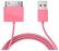 Front Standard. MOTA - 6' 30-Pin USB Cable - Pink.