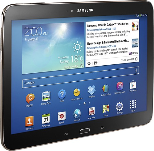 Best Buy: Refurbished Galaxy Tab 3 10.1 with 16GB Memory Brown GT-P5210-GN16ARB