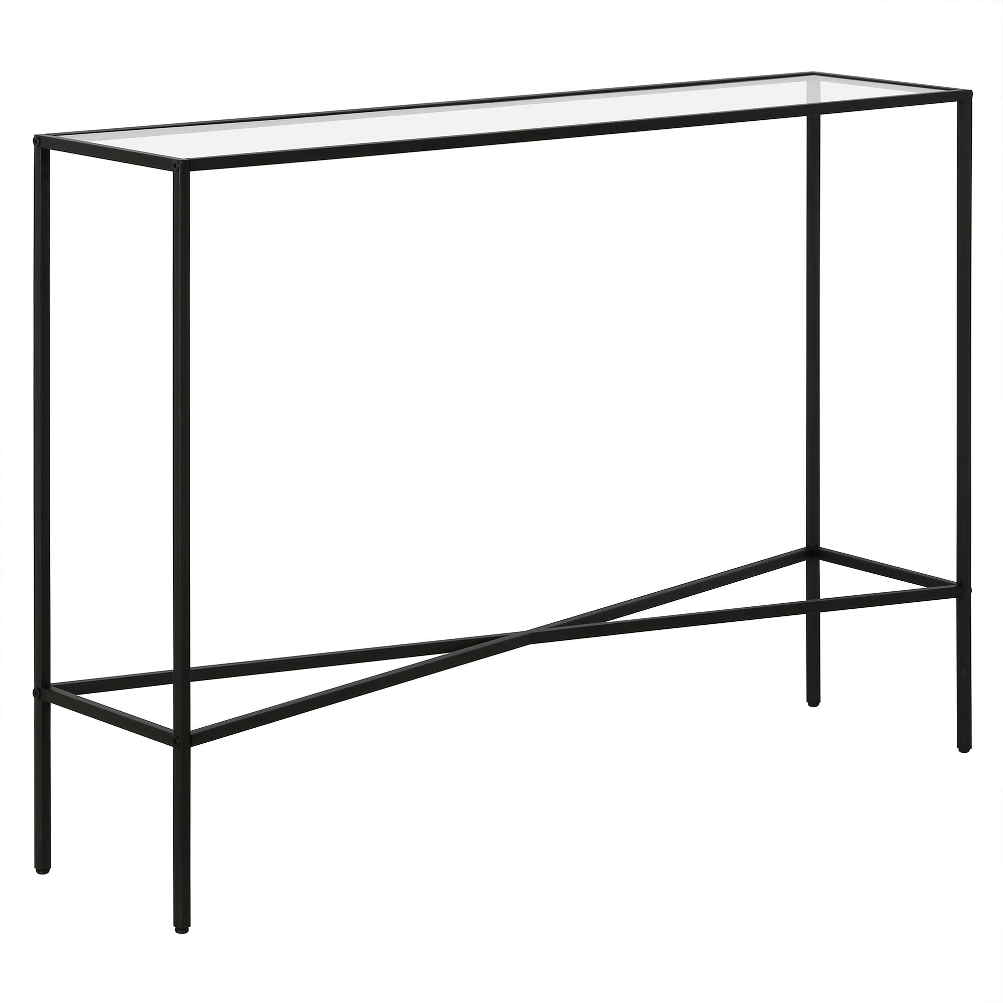 Angle. Camden&Wells - Henley Console Table - Blackened Bronze.