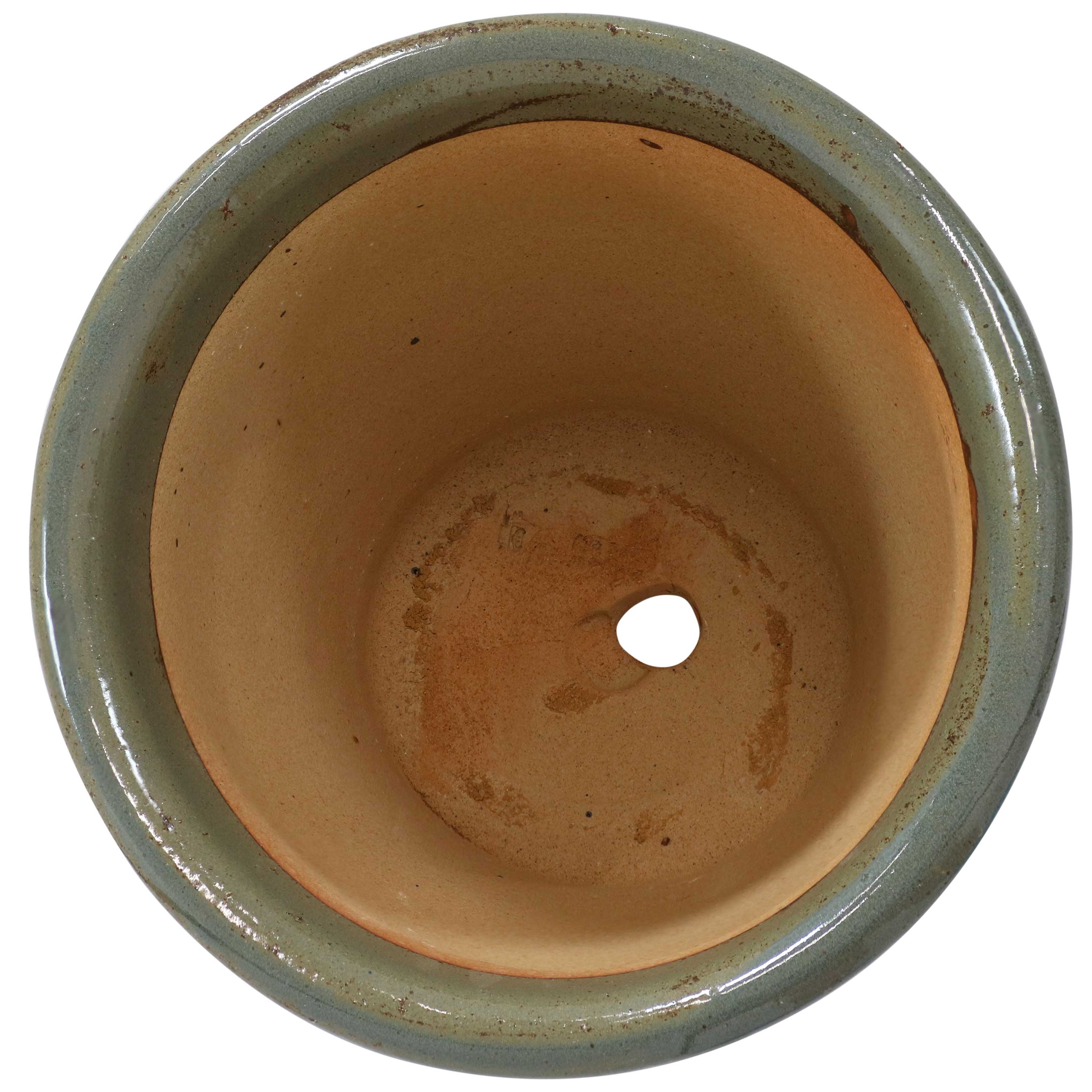 Alt View 10. Sunnydaze - 11 in Studio Glazed Ceramic Planter - Set of 2 - Gray.