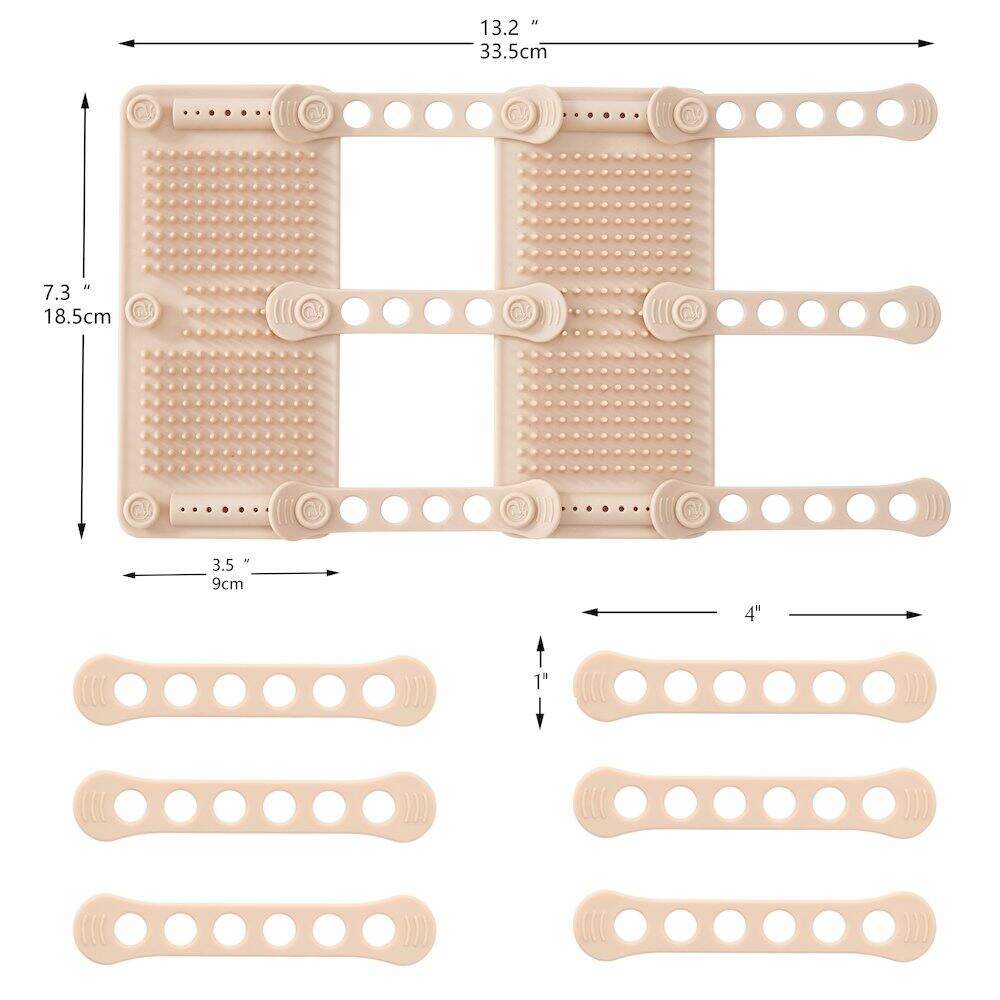 13.2" 33.5cm  
7.3" 18.5cm  
3.5" 9cm  
4" 1"
