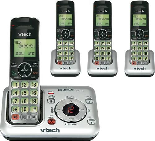 Front Standard. VTech - DECT 6.0 Expandable Cordless Phone System with Digital Answering System.