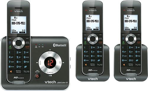 Front Standard. VTech - DECT 6.0 Expandable Cordless Phone System with Digital Answering System.