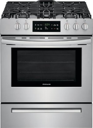 Frigidaire - 5.0 Cu. Ft. Freestanding Gas Range with Self-Cleaning - Stainless steel
