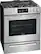 Left. Frigidaire - 5.0 Cu. Ft. Freestanding Gas Range with Self-Cleaning - Stainless Steel.
