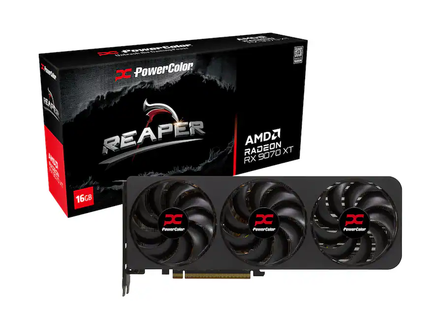 PowerColor Reaper Radeon RX 9070 XT 16GB GDDR6 PCI Express 5.0 x16 RDNA ...