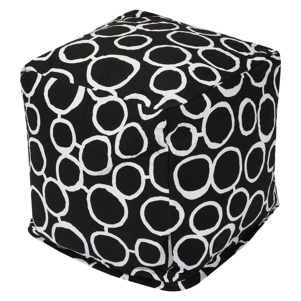 Majestic Home - Cube Pouf Fusion - Black