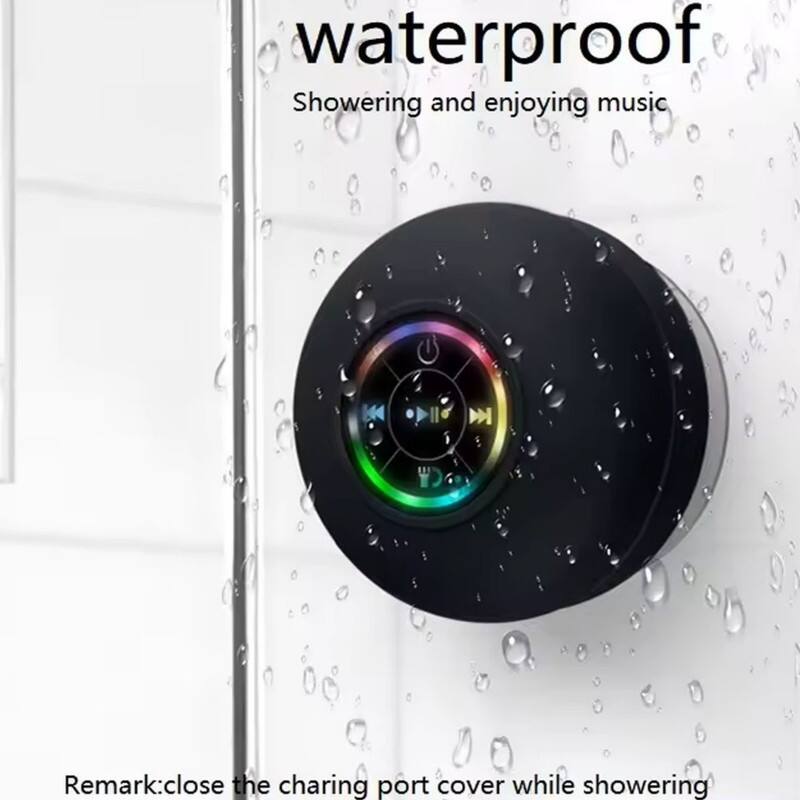 waterproof  
Showering and enjoying music  

Remark: close the charging port cover while showering