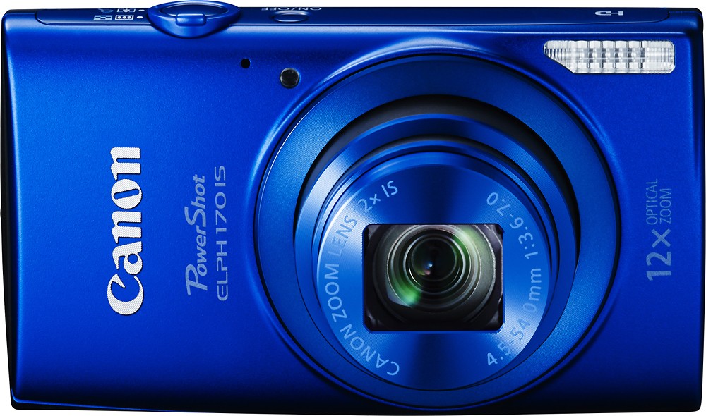 Canon PowerShot ELPH 190 IS Digital Camera (Blue) 