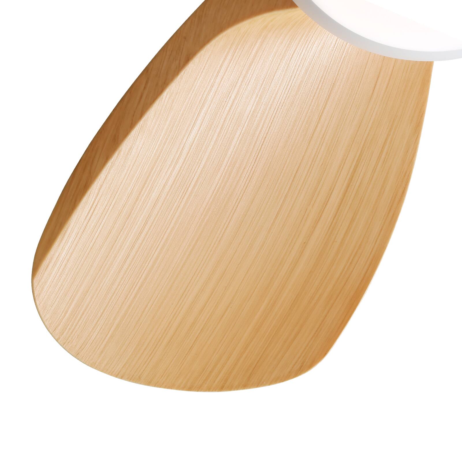 Alt View 4. Sofucor - 23'' Low Profile Ceiling Fans with Lights and Remote 3 Reversible ABS Blades 6 Speeds for Bedroom Kids Room Dining Room - White.