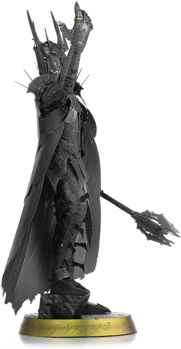 Alt View 4. Metal Earth - Metal Earth Premium Series Lord of The Rings Sauron 3D Metal Model Kit Fascinations - Silver.