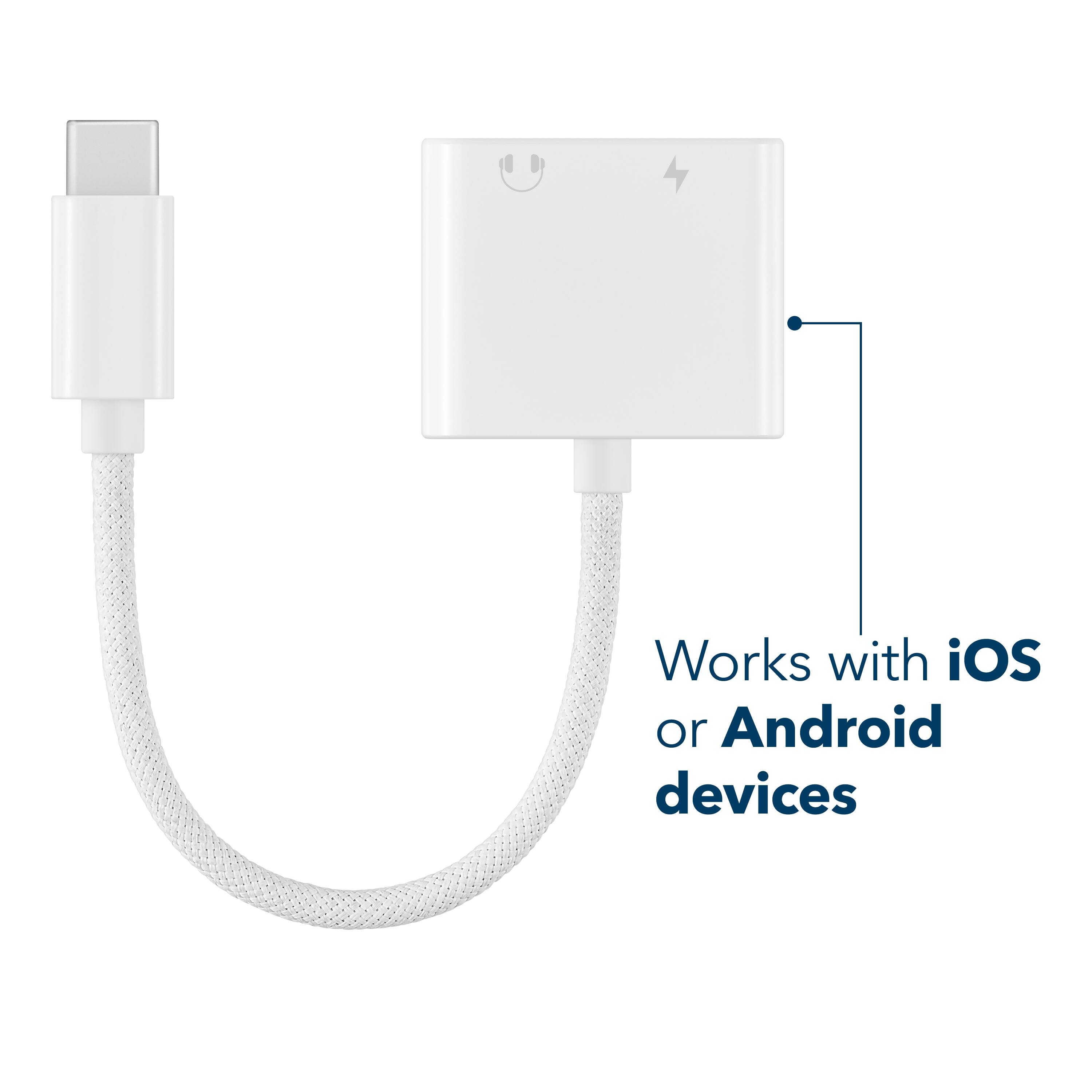 Works with iOS or Android devices