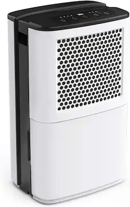 Front. Airplus - AIRPLUS 28-Pint Dehumidifier with Drain Hose, 3.8L Tank, Ionizer, Auto Defrost, White/Black.