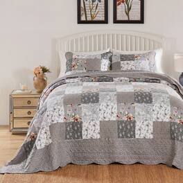 BreeBe - Giulia Bedspread Set -3 Piece Queen - Multi