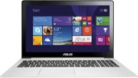 Front Standard. Asus - 15" Touch-Screen Laptop - 4GB Memory - 500GB Hard Drive - Silver Aluminum.